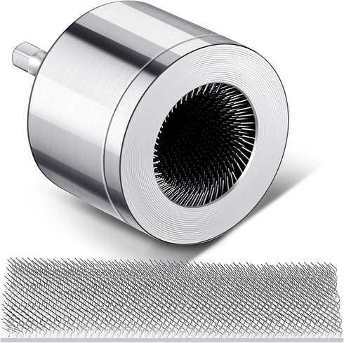 3/4" Metal Copper Pipe Cleaner with 2 Replaceable Brushes Tube Cleaning Brush Tube Cleaning Brush for Power Drill Metal Pipe Cleaning Brush Copper...