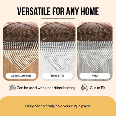 MAYSHINE Area Rug Gripper Pad (2x3 Feet), for Hard Floors, Provides Protection and Cushion for Area Rugs and Floors...