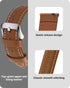 12 Colors for Quick Release Leather Watch Band, Fullmosa Axus Genuine Leather Watch Strap,Brown,22mm...