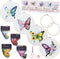 Embroidery Kit for Beginners,Cross Stitch Kits Set,Floral Butterfly Pattern Needlepoint Kits,4 Sets Hand Embroidery Kit for Craft Lover Hand Stitc...