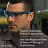 Honeywell Uvex Ademco by by Avatar Safety Glasses Red Frame with Clear Lens & Anti-Scratch Hardcoat (S2860)...