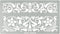Aleks Melnyk No.355 Metal Stencil, Swirls, Ornaments, Flowers Vine, Patterns, Border, Small Stencil, 1 PC, Template for Wood Burning, Engraving, C...