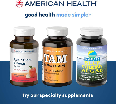 American Health Klamath Shores Blue Green Algae Capsules - Fresh Water Phytonutrient-Rich Algae Superfood Supplement - Pesticide-Free - 120 Total ...