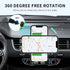 Wireless Car Charger Mount,15W Qi Fast Charger, Wireless Car Charger Smart Sensor Air Vent, Automatic Clamping Phone Holder for iPhone 13/12/11//X...
