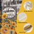 Home Decorative Welcome to Our Porch Spring Summer Sunflower House Flag, Black White Buffalo Plaid Check Yard Outside Decoration, Fall Autumn Farm...