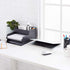 Amazon Basics Rectangular Plastic Desk Organizer, Accessory Tray, Black...