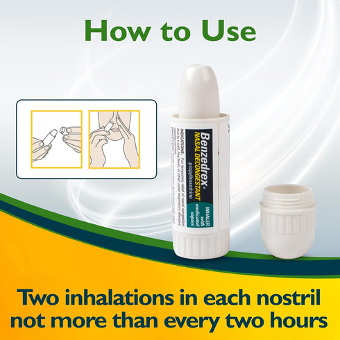 Benzedrex Nasal Decongestant Inhaler, 1 Count (Pack of 1)...