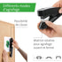 Novus B4fc re+new Flat Clinch Stapler, 50 Sheet Capacity, Made of 80% Recycled Plastic, German Engineered, Staple|Pin|Tack, 25 Yr. Warranty, Black...