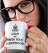 3dRose Keep Calm and Finish Your Dissertation Two Tone Mug, 1 Count (Pack of 1), Multicolor...