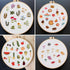 Lukinbox 4 Pack Embroidery Kit for Beginners, Hand Cross Stitch Kits for Adults, DIY Fabric Embroidery Starter Kits with Fruit Flower Patterns, 2 ...