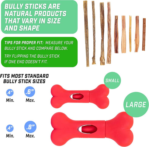 GoSports Chew Champ Bully Stick Holder for Dogs - Securely Holds Bully Sticks to Help Prevent Choking - 6 in or 8 in Size...