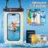 [2 Packs - 8.5“ Noctilucent Floatable Waterproof Phone Pouch Waterproof Phone case for iPhone Samsung Beach Swimming Kayaking Boating Fishing Divi...