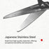 Seki Japan Left Handed Multifunctional Kitchen Scissors, Stainless Steel Blade Soft Grip Kitchen Shears...