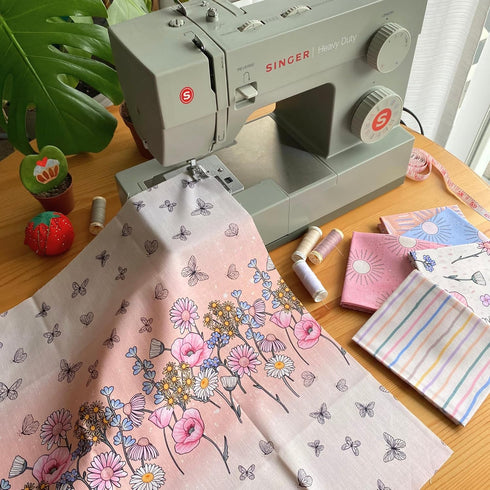 -10 Pieces 18"x21" Fat Quarters Fabric Bundles Pink, Spring Floral Cotton Fabric, Fabric for Crafts, Precut Squares for Sewing, Quilting, Patchwor...