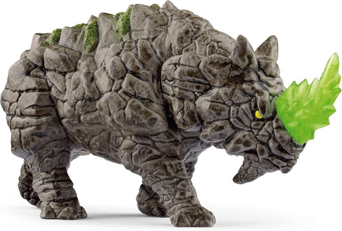 Schleich Eldrador Battle Rhino - Realistic Fantasy Rock Tough - High-Intensity Mythical Monster Action Figure with Movable Head, Play Time Imagina...