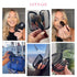 Cosme 9 FULL FACE MINI TRAVEL Make Up Brush Set: Natural Coverage Makeup Brushes Set & Brush Case. Travel Makeup Brushes in Synthetic & Natural Ha...