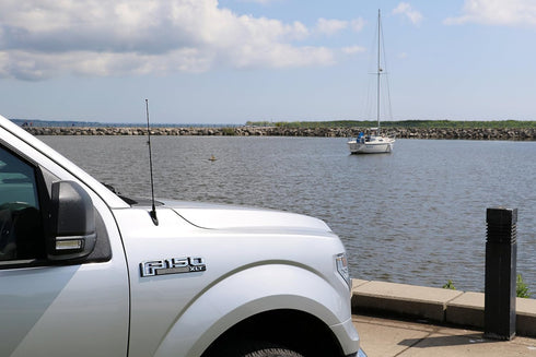 AntennaMastsRus - 15 Inch Black Antenna is Compatible with Ford F-150, F-250, F-350, F-450, F-550, F-600, F-650, Raptor (1950-2025) - Bronco | Dod...