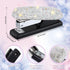 Bling Crystal Stapler Gift Sparkly Diamond Stapler for Desk Handmade Clay Rhinestone Machine Cute Stapler Pretty Office Stationery Kit Stylish Acc...