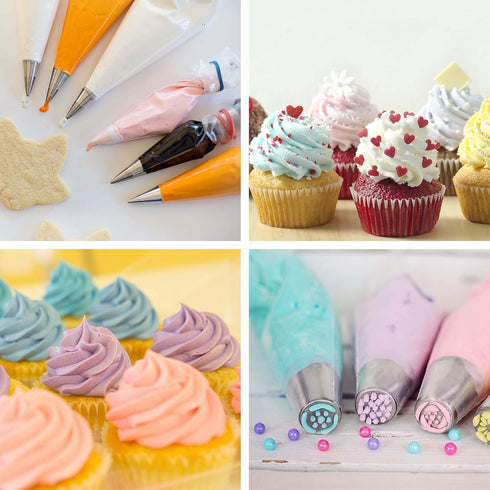 Piping Bags, Pastry Bags 12 Inch 100pcs, Disposable Icing Piping Pastry Bags For Cookie/Cake Decorating Supplies, Anti Burst And Non-Slip Thicken ...