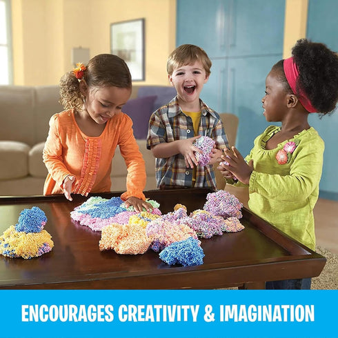 Educational Insights Playfoam Sparkle 4-Pack - Sensory Toys & Squishy Fidget Toys for Kids, Foam Blocks, Non Sticky Dough, Sensory Bin Filler Esse...
