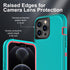 for iphone 12 Pro Max Case, Military Grade 3 in 1 Heavy Duty Shockproof/Drop Proof/Dust Proof Case with 2Pcs Tempered Glass Screen Protector (Aqua...