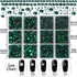 LPBeads 6400 Pieces Hotfix Rhinestones Emerald Flat Back 5 Mixed Sizes Crystal Round Glass Gems with Tweezers and Picking Rhinestones Pen...