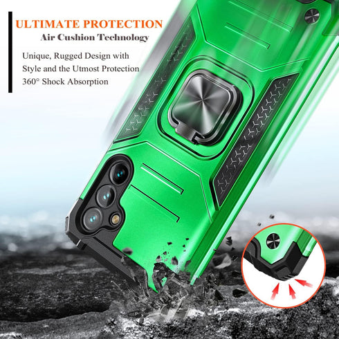 NZND Designed for Samsung Galaxy A14 Case, A14 4G/5G Phone Case with Tempered Glass Screen Protector, 16FT Military Grade Drop Tested [Military-Gr...