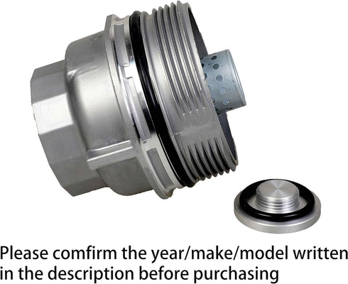 FOKES Oil Filter housing Cover,Compatible with Toyota 4Runner Avalon Camry Fj Cruiser Highlander RAV4 Sienna Tacoma Tundra Venza more. Replace 156...