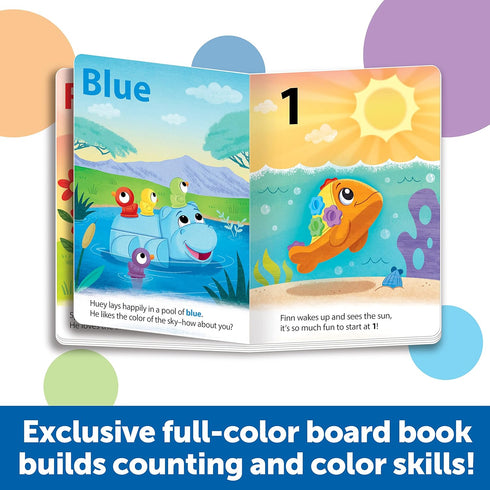 Learning Resources Spike and Friends Counting & Colors Book Set - Ages 18+ Months,6 Pieces,Toddler Learning Toys, Color and Counting Teaching Toys...