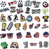 50 pcs Soccer Shoe Charms, PVC Construction, Soccer Themed Designs for Soccer Lovers...