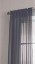 Window Elements Diamond Sheer Voile Extra Wide 56 x 90 in. Rod Pocket Curtain Panel, Indigo...
