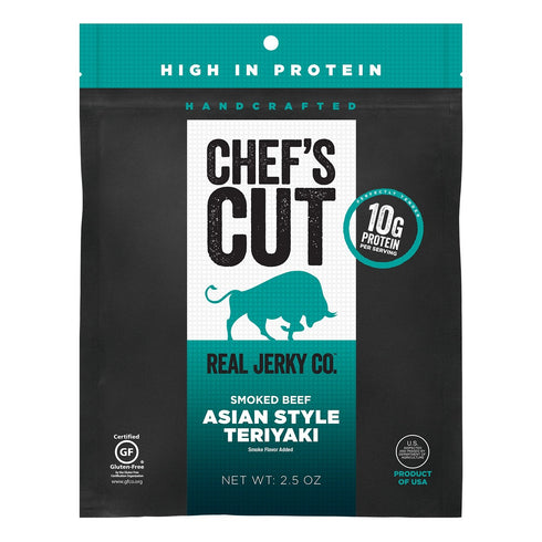 Chef's Cut Tender Real Steak Jerky Snack, Asian Teriyaki, 2.5 Ounce...