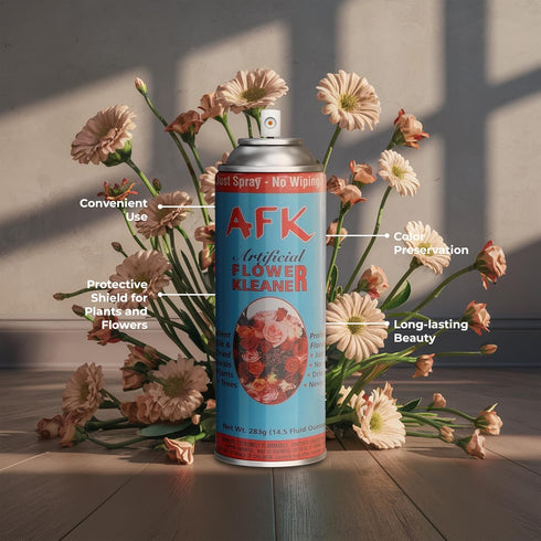 Silk Flowers and Real Touch Plants Aerosol Cleaner Spray - Premium Artificial Flower and Plant Treatment for Cleaning, Shining, and Finishing Touc...