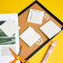 480 Sheets Sticky Notes 3 x 3 Inches Sticky Notes, Strong Stickiness, White with Black Grid Lines, Recyclable, Self-Stick Notes for Teachers and S...