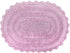 DII Crochet Collection Reversible Bath Mat, Small Oval, 17x24, Mauve...