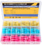 haisstronica 200PCS Heat Shrink Female Spade Connectors,22-10 Gauge Electrical Spade Wire Connectors,Quick Disconnect Wire Connectors,Female Spade...