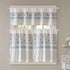 Madison Park Dawn Printed Blue Window Valance , Cotton Pieced Rod Pocket Print Floral Valances for Windows , 50X18" , Teal...