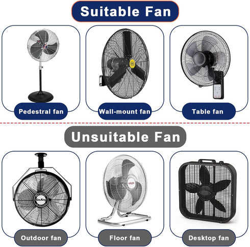 Industrial Fan Cover, Outdoor Fan Cover, Heavy Duty Waterproof & Dustproof Fan Cover for 16-20" Stand Pedestal Fan, Wall Mount Fan and Outdoor/Pat...