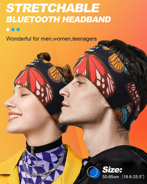 LC-dolida Sleep Mask with Bluetooth Headphones, Sleep Headphones Bluetooth Headband for Sleeping Sports Sleep Mask for Side Sleeper, Best Gift and...