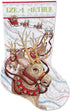 Design Works Crafts Reindeer Ride Counted Cross Stitch Stocking Kit...