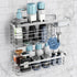 Adhesive Shower Caddy 2 Pack Shower Organizer Shelf, No Drilling Stainless Steel Bathroom Storage Rack for Inside Shower Shampoo Conditioner Holde...