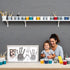 Kate & Milo DIY Family Photo Frame and Paint Kit – Craft Keepsake for Parents, Rustic Farmhouse Home Decor, Gray...