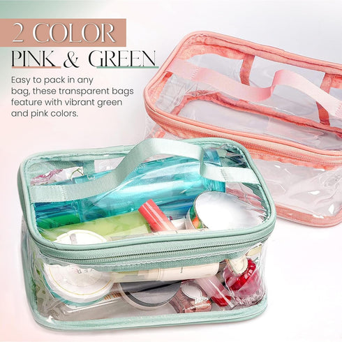 Travel Toiletry Bag, Waterproof, 2 Pack...