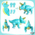 KatchOn Giant Blue Dinosaur Balloons - 38 Inch, Pack of 2 | Dino Mylar Balloons for Birthday Party Decor...