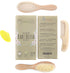 Baby Hair Brush and Comb Set for Newborn Wooden 4 Piece Soft Bristle Baby Brush and Comb Set for Newborn Girl Boy and Toddler Soft Cradle Cap New ...
