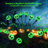 Outdoor Halloween Decorations Solar Grimace Pathway Lights,2PACK 12LED Scary Nightmare Swaying Firefly Lights Waterproof Solar Halloween Lights fo...