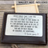 Anniversary Wallet Insert Card for Men or Women - Never Forget That I Love You, Engraved Wallet Insert for Boyfriend Husband Him, Birthday Wedding...