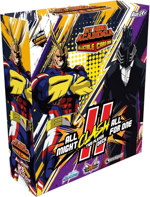 Jasco Games My Hero Academia Collectible Card Game All Might Vs. All for One Two Player Clash Decks | Trading Card Game for Adults and Teens | Age...