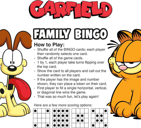 AQUARIUS - Garfield Family Bingo Game...