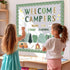 Camping Bulletin Board Kit Adventure Mountain Back to School Decor Tent Campfire Cutouts Welcome Campers Wall Decor for Classroom School Office 62...